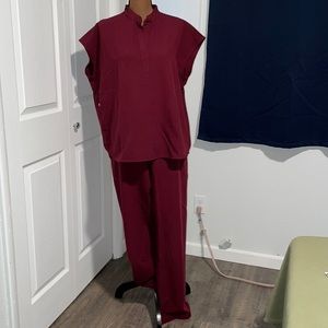 Lovingly used FIGS In Burgundy